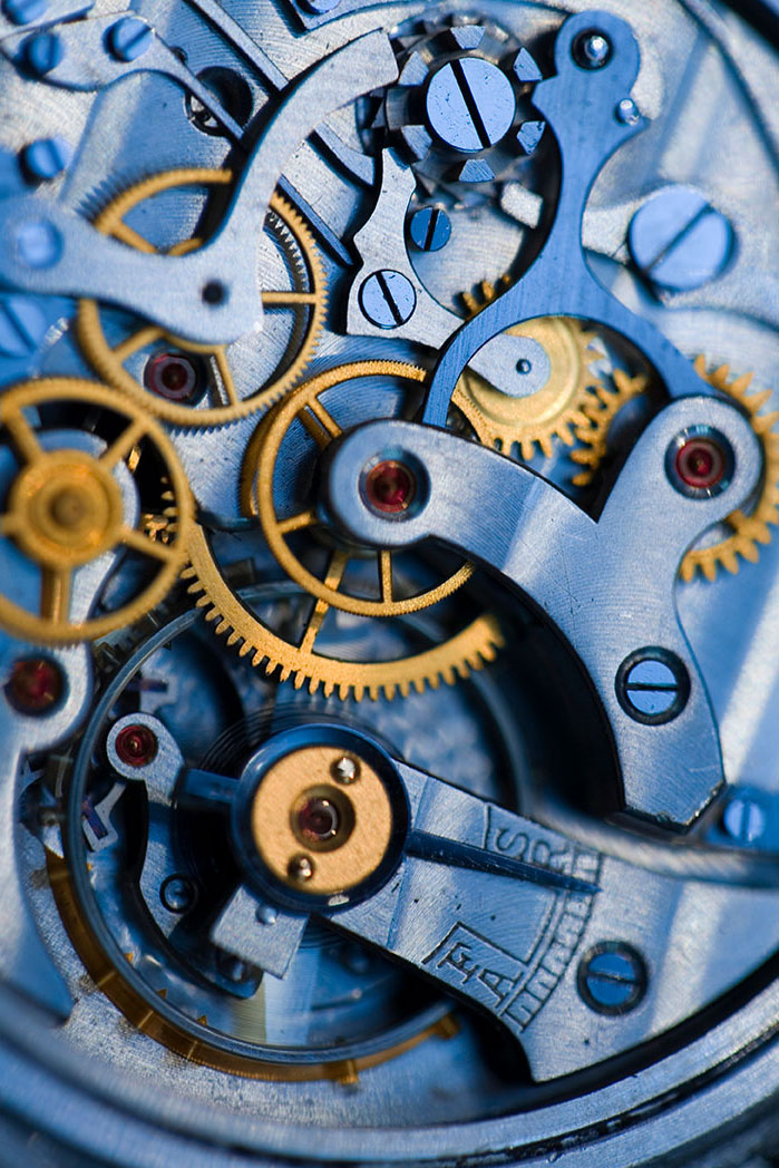 Gears Inside of a Clock